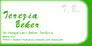 terezia beker business card