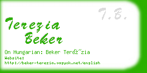 terezia beker business card